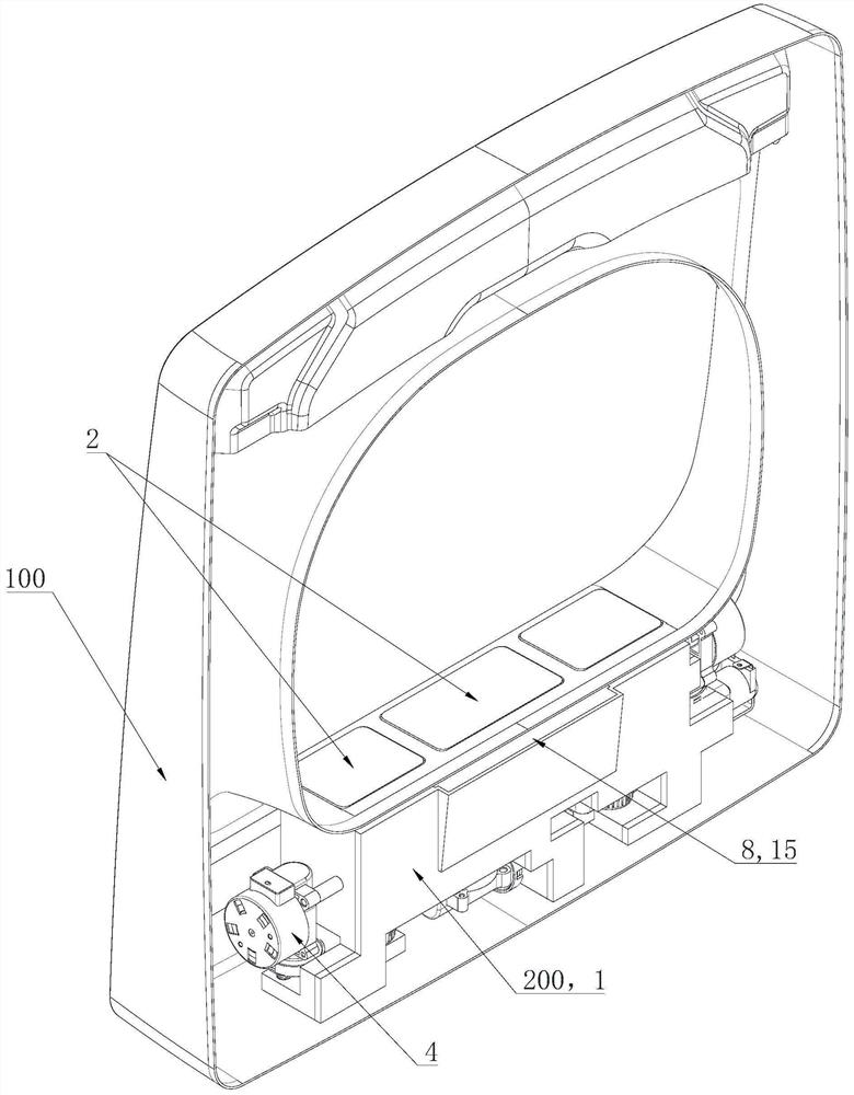 Additive putting module and washing machine