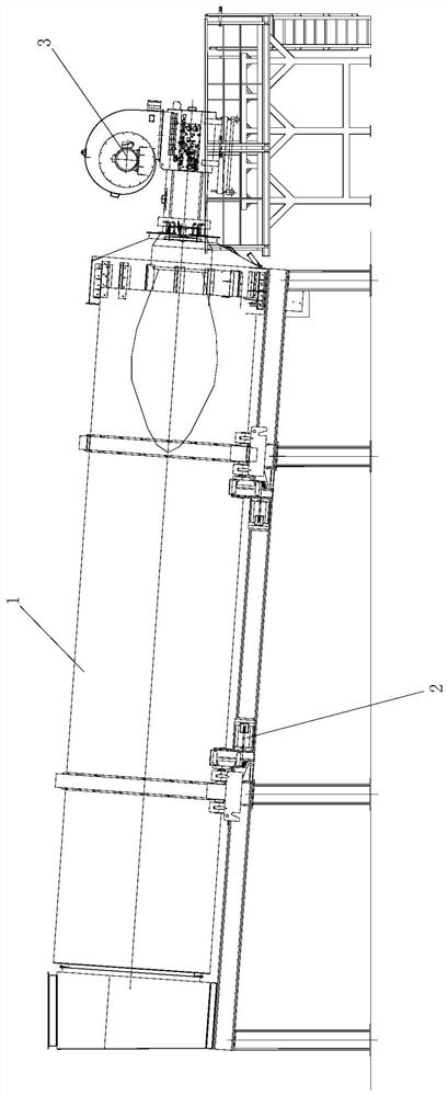 Blade structure of a drying drum