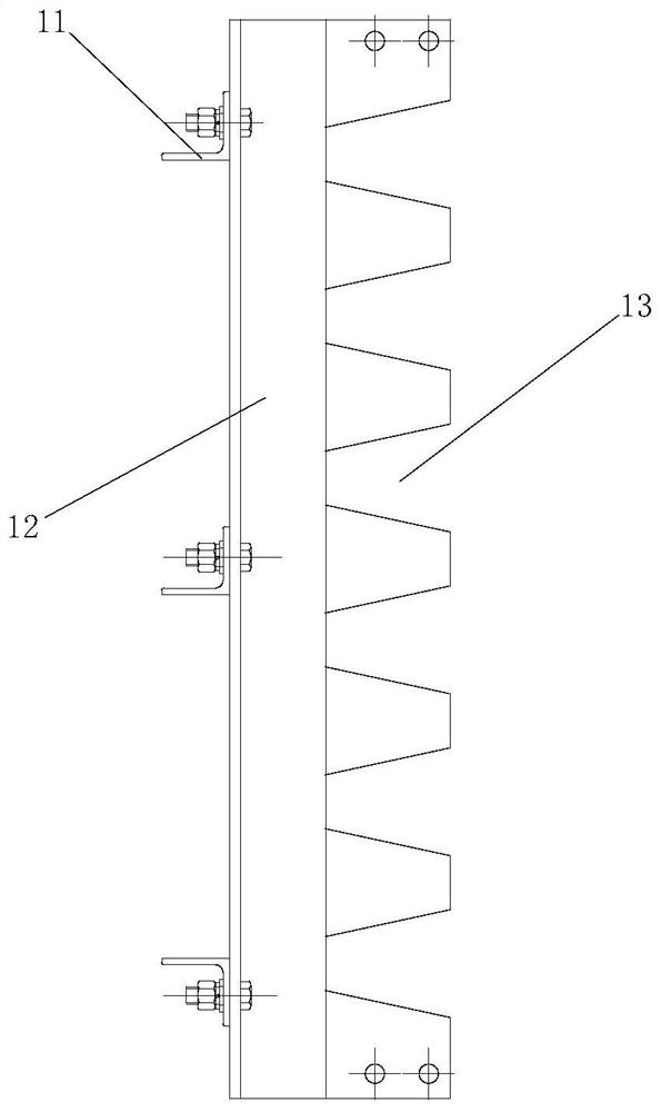 Blade structure of a drying drum