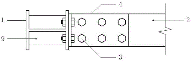 Energy dissipation beam column joint for building steel structure