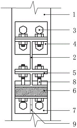 Energy dissipation beam column joint for building steel structure