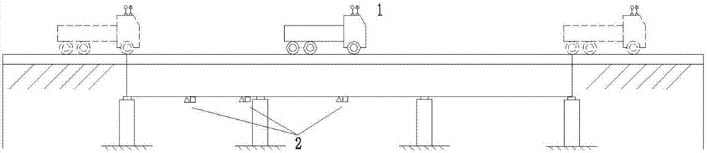 Bridge load test quick detection system