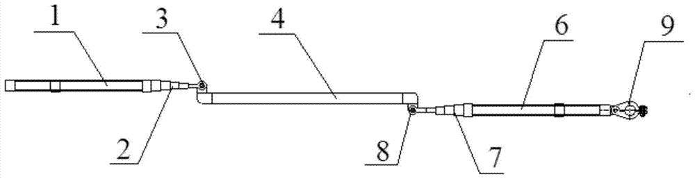 Special telescopic hard ladder for tension tower of ±800kv UHV DC line and its application method