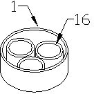 Cosmetics container with roll ball head