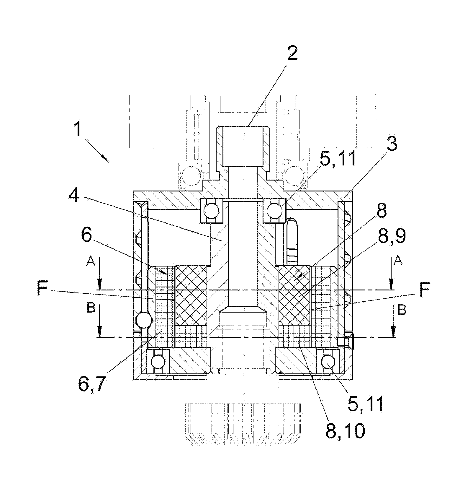 Magnetic clutch for the transmission of tightening torque