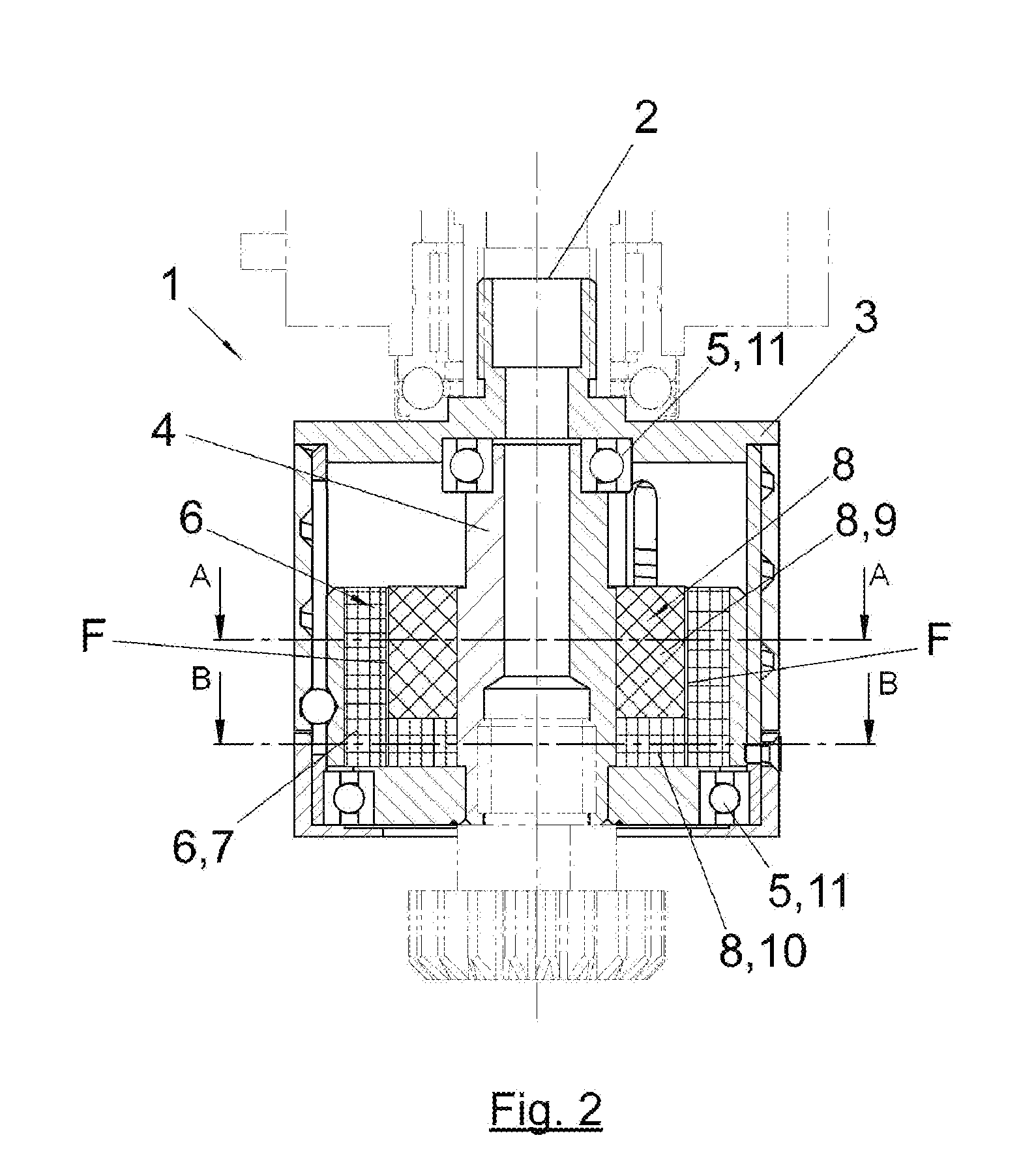 Magnetic clutch for the transmission of tightening torque