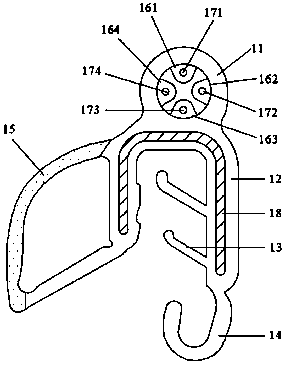 Sensitively triggered automobile anti-clamping strip