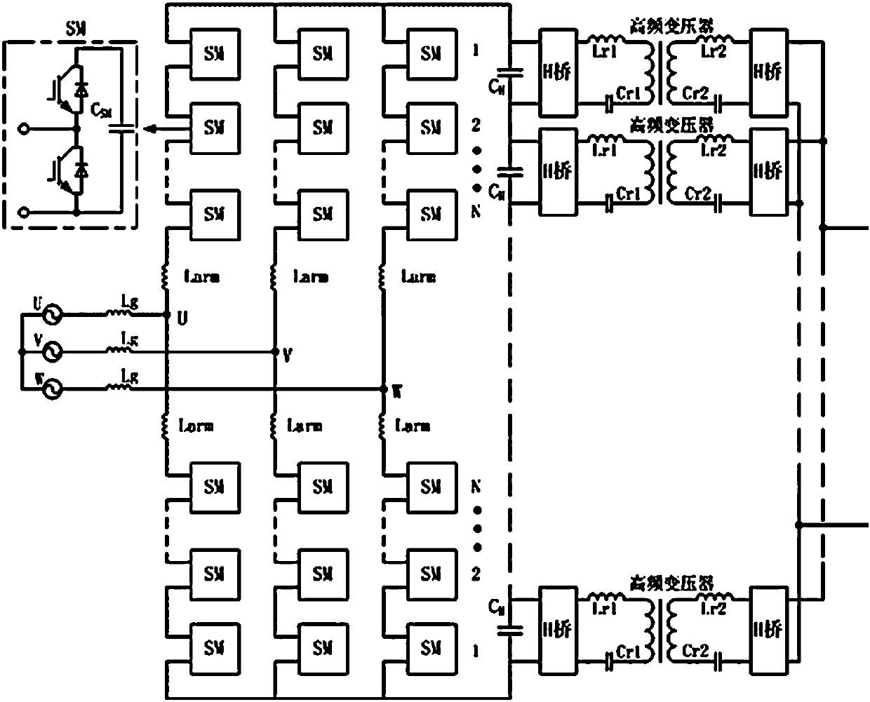 DC fault ride-through method for power electronic transformer