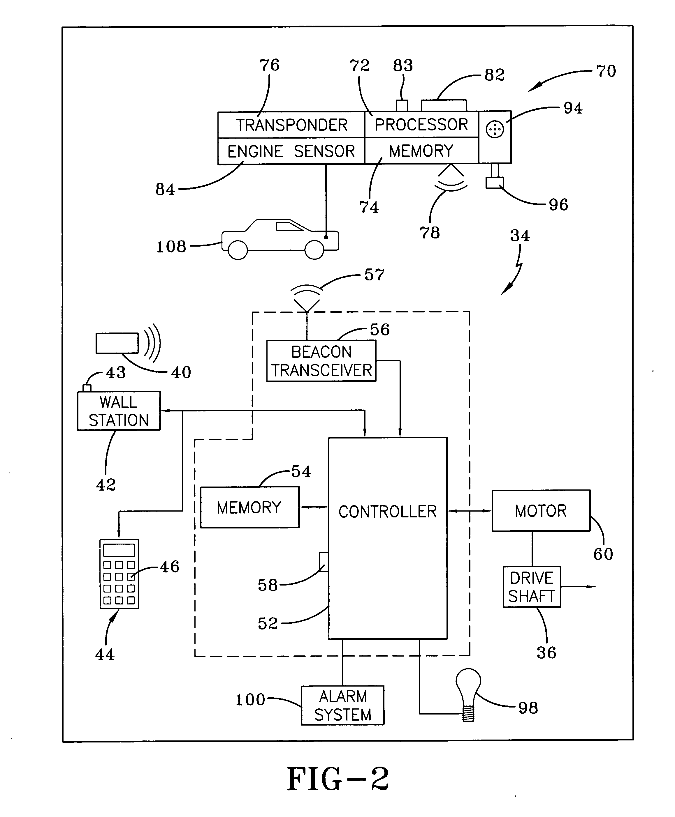 System for automatically moving access barriers and methods for adjusting system sensitivity