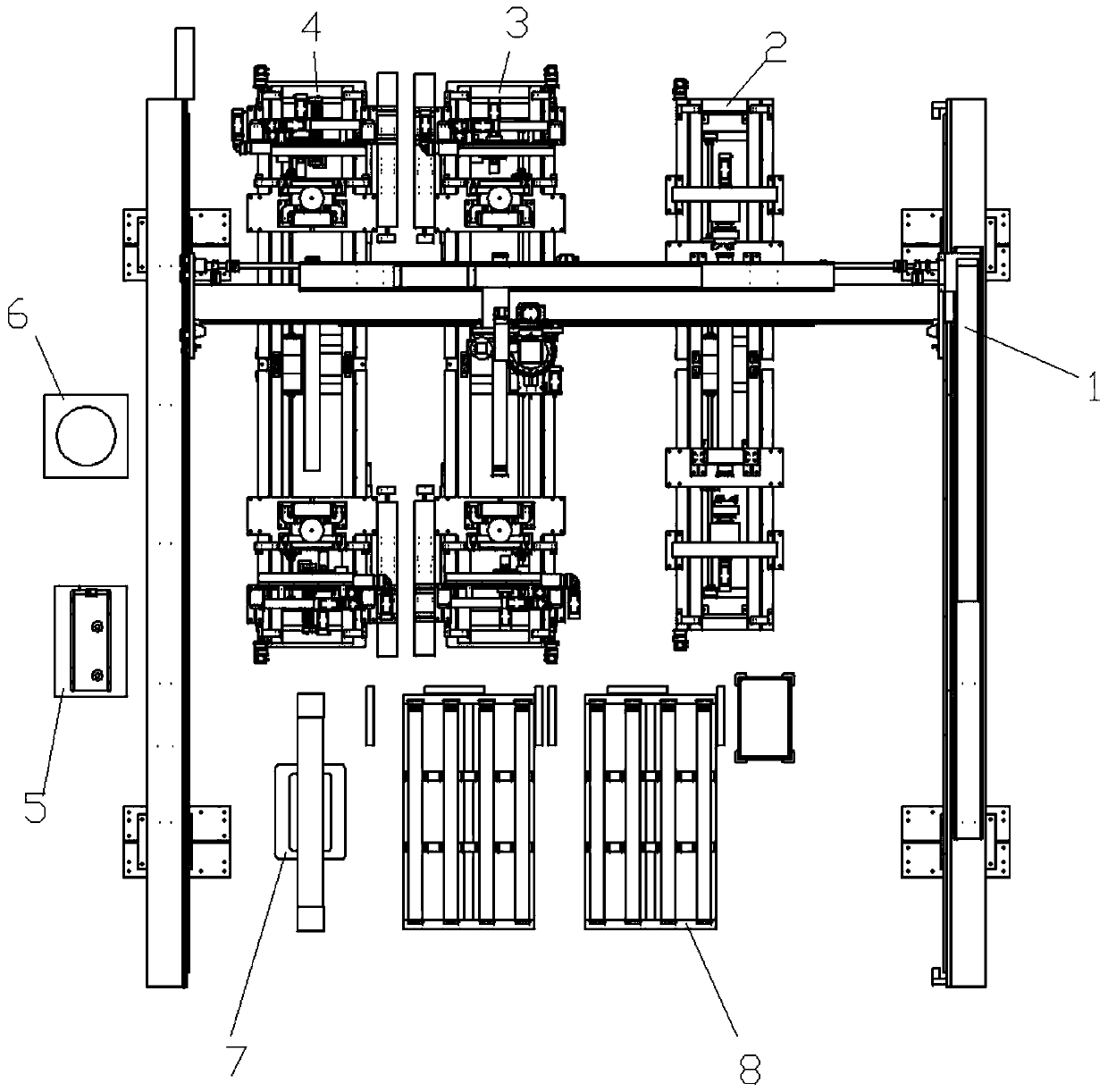 Man-machine isolated automatic milling shaping machining system and method