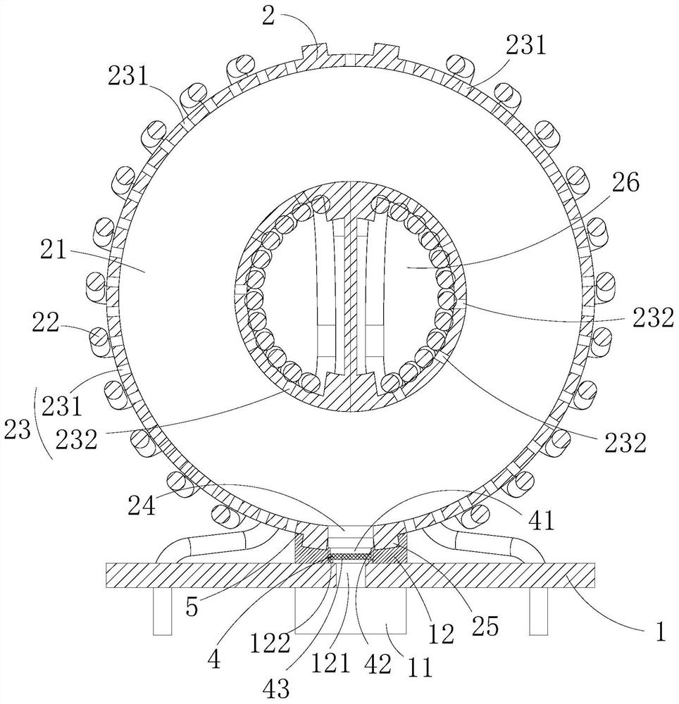 Filtering magnetic core with high magnetic conductivity