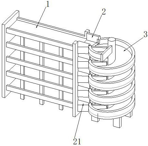 Automated logistics storage rack with sorting mechanism