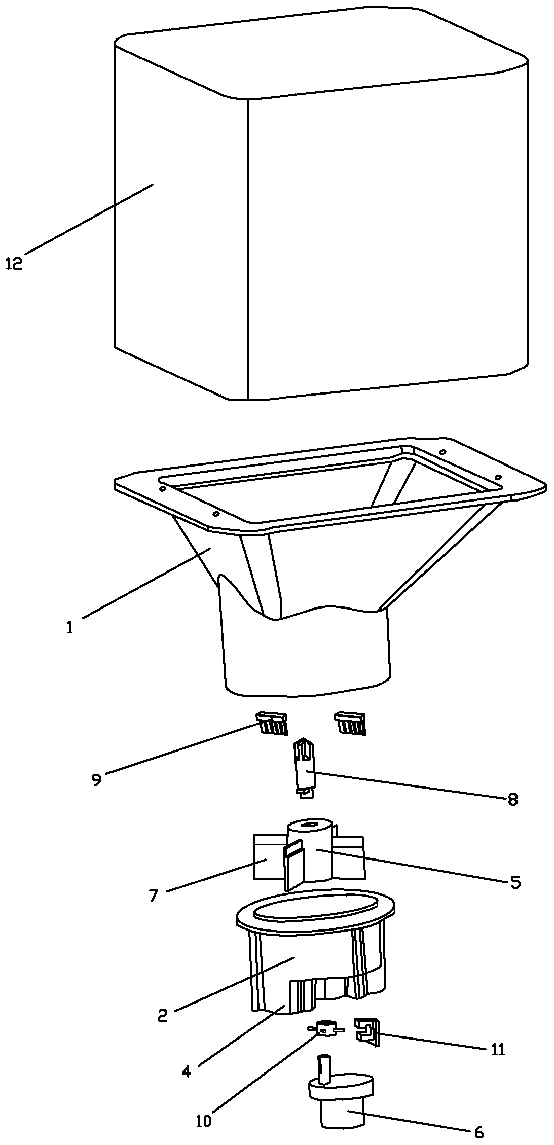 Automatic pet feeding and discharging mechanism