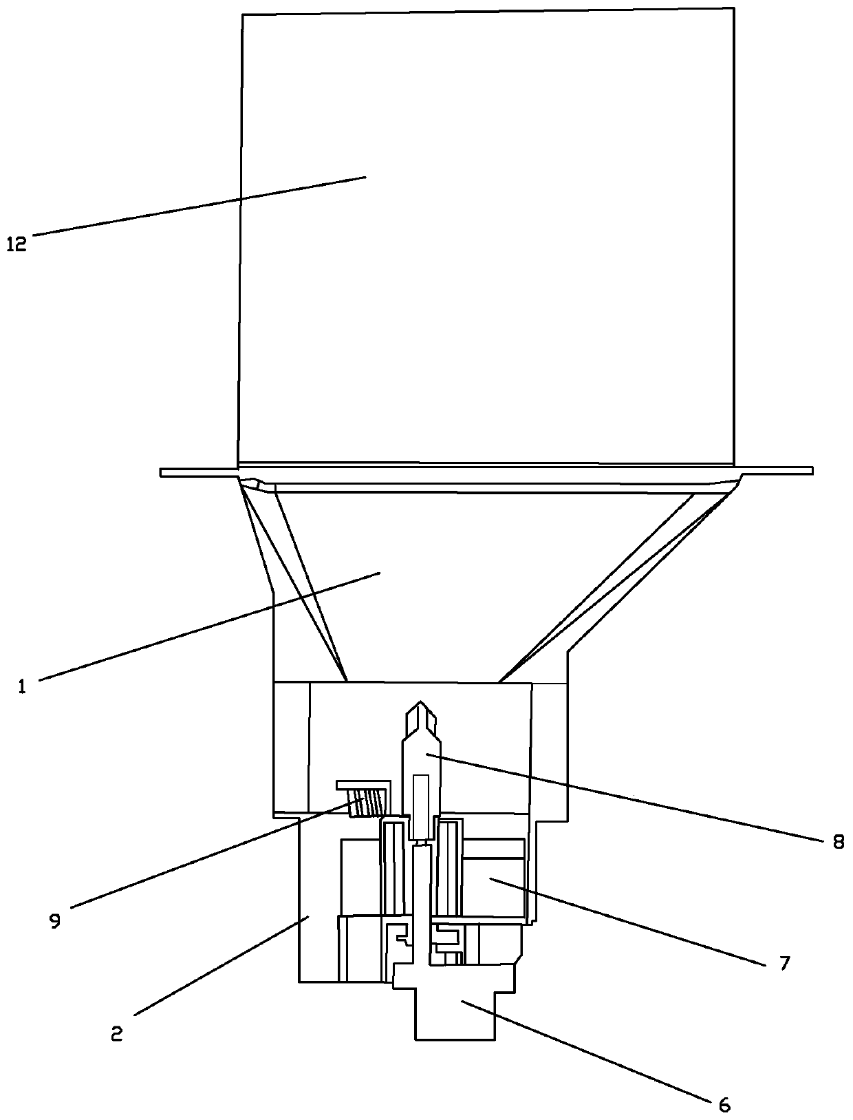 Automatic pet feeding and discharging mechanism