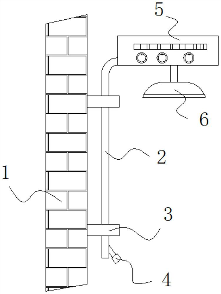 A shower head of an intelligent shower system