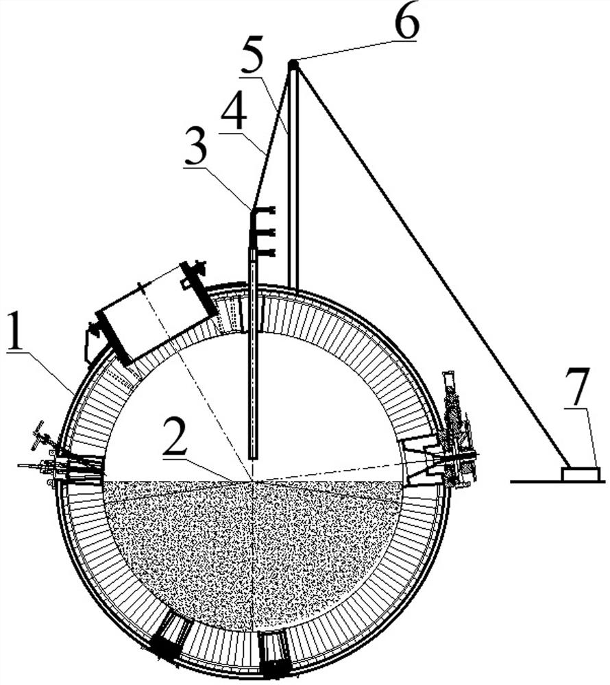 Furnace top blowing redox method for refining furnace