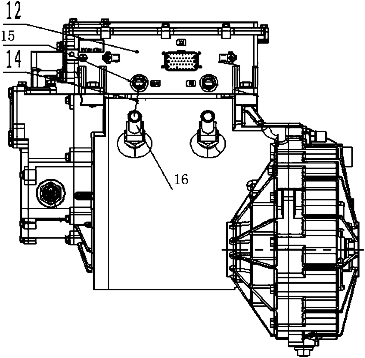 Integrated power driving and control system for electric vehicle