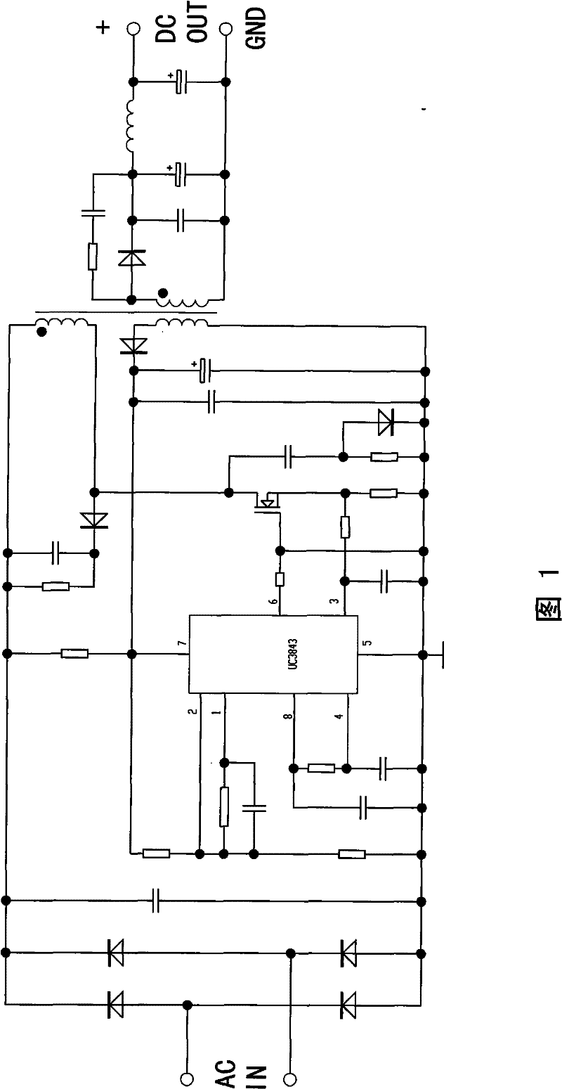 Energy saving control circuit for LED lamp