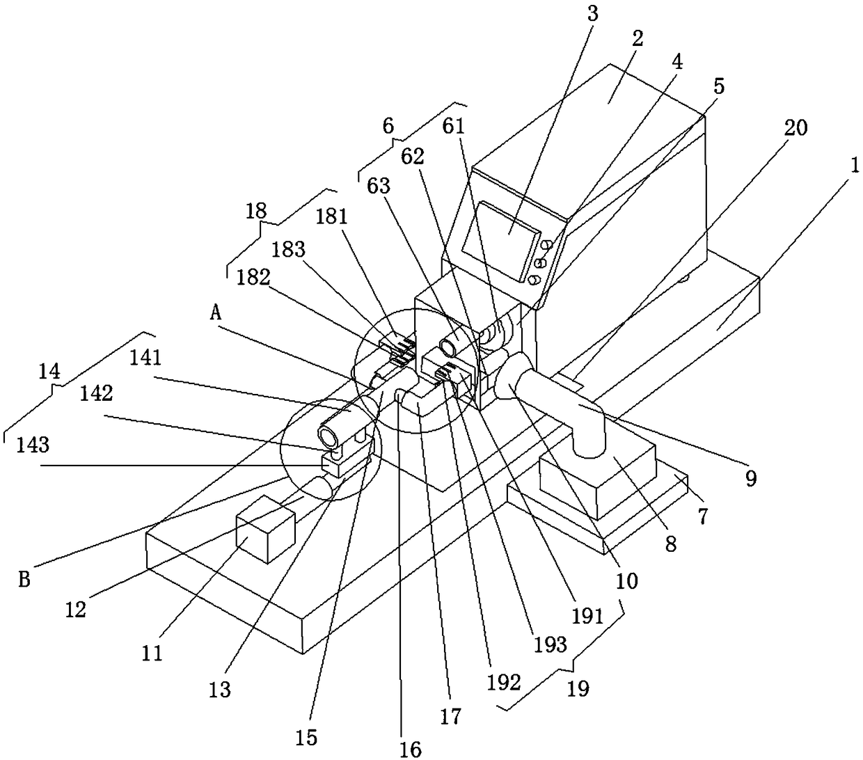 Wire stripping device for waste cable