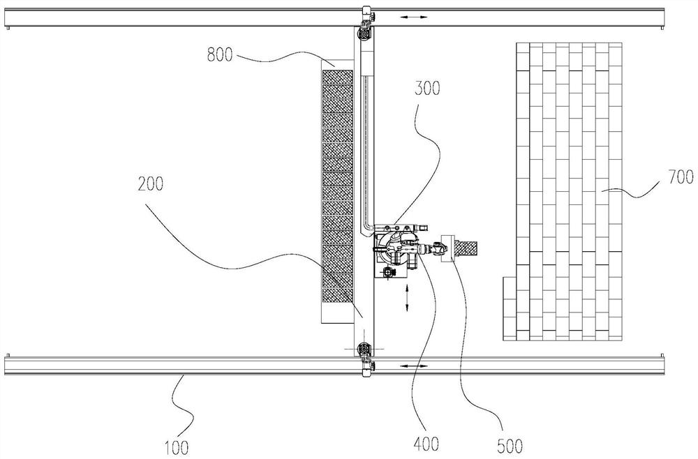 Glass melting furnace masonry robot and method