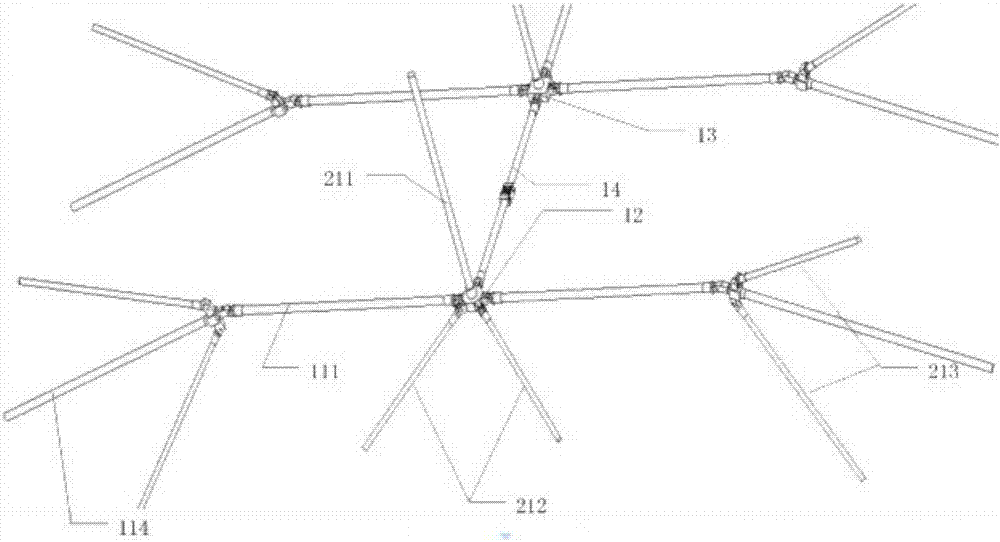 Deployable parabolic cylindrical antenna based on tension structure