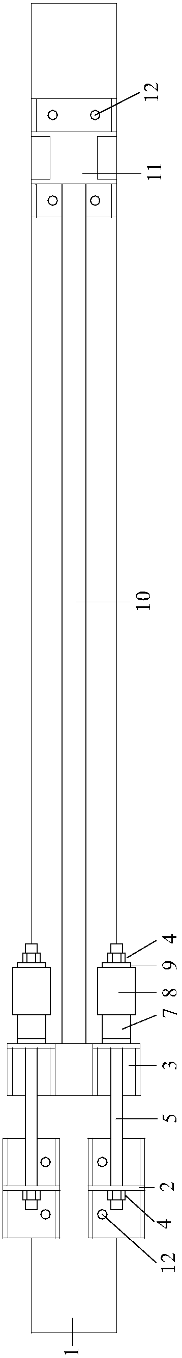 A prestressed cfrp slab tension anchor device for strengthening steel beams and composite beams