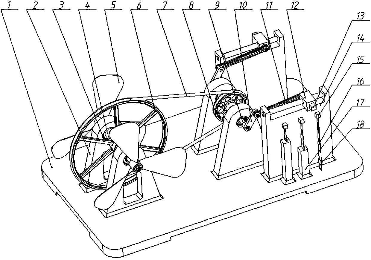 Wide-frequency-band wind-induced vibration piezoelectric power generation device