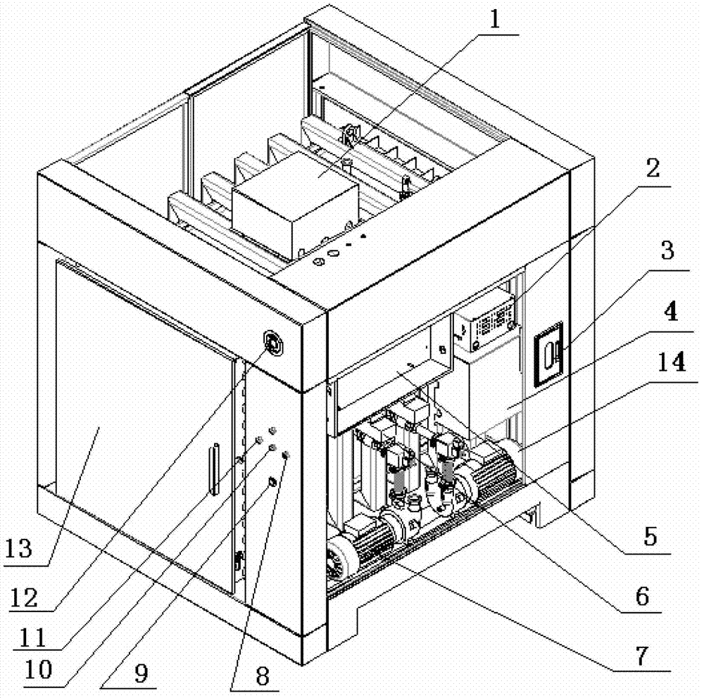 Vacuum type transmission device for vaporization hydrogen peroxide sterilization