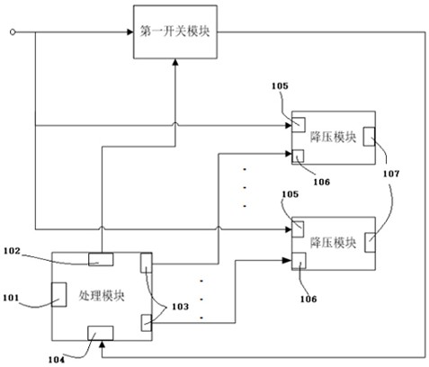 Switching device for optical module aging test, optical module aging device and method