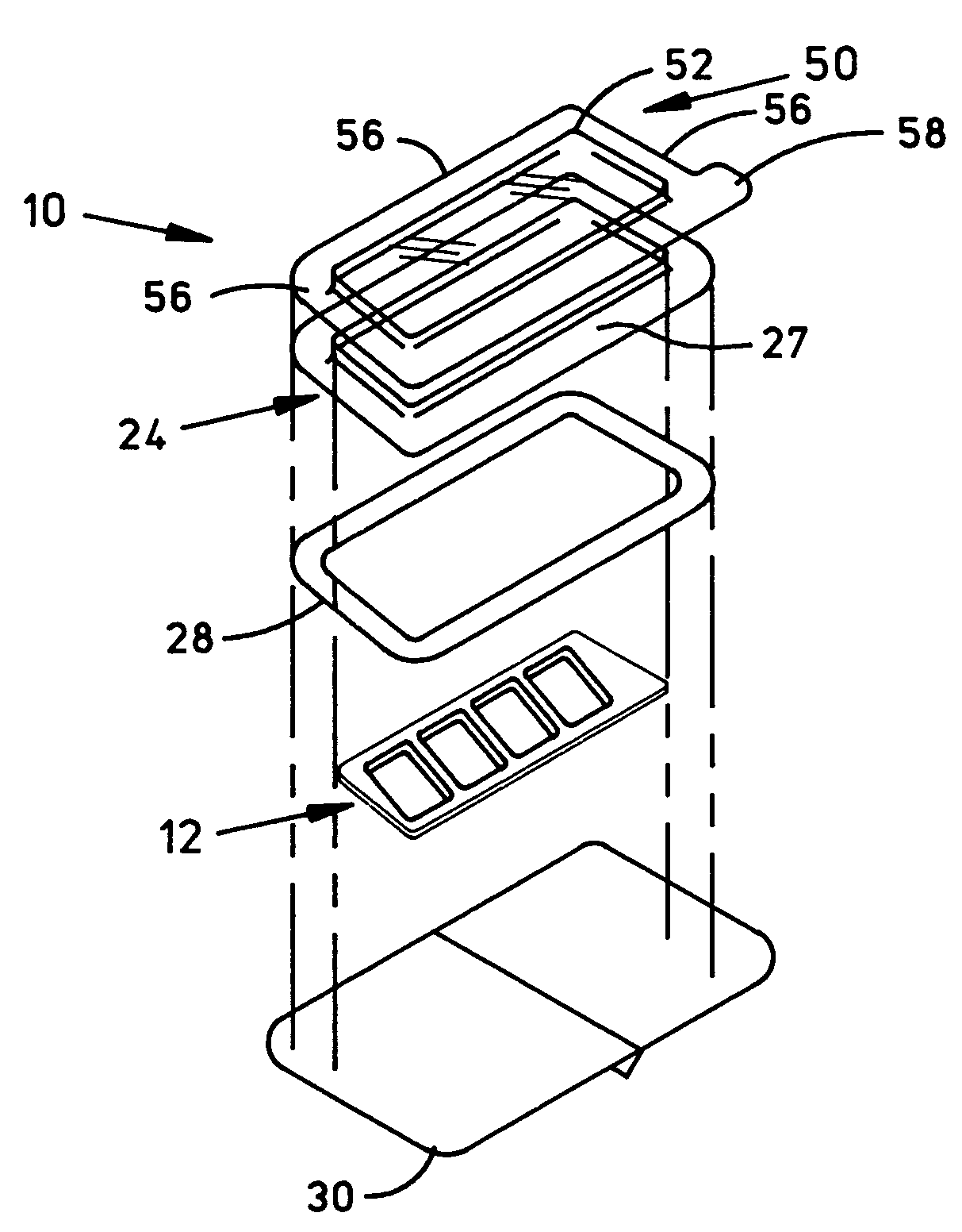 Minimal contact treatment device