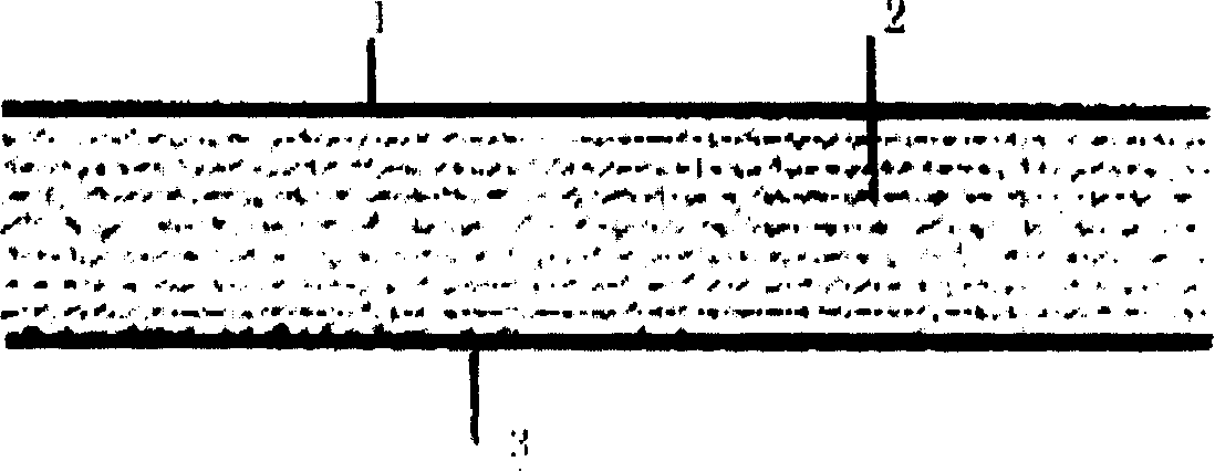 Nonwoven fabric nonwatertight moisture keeping template lining and method for manufacturing the same