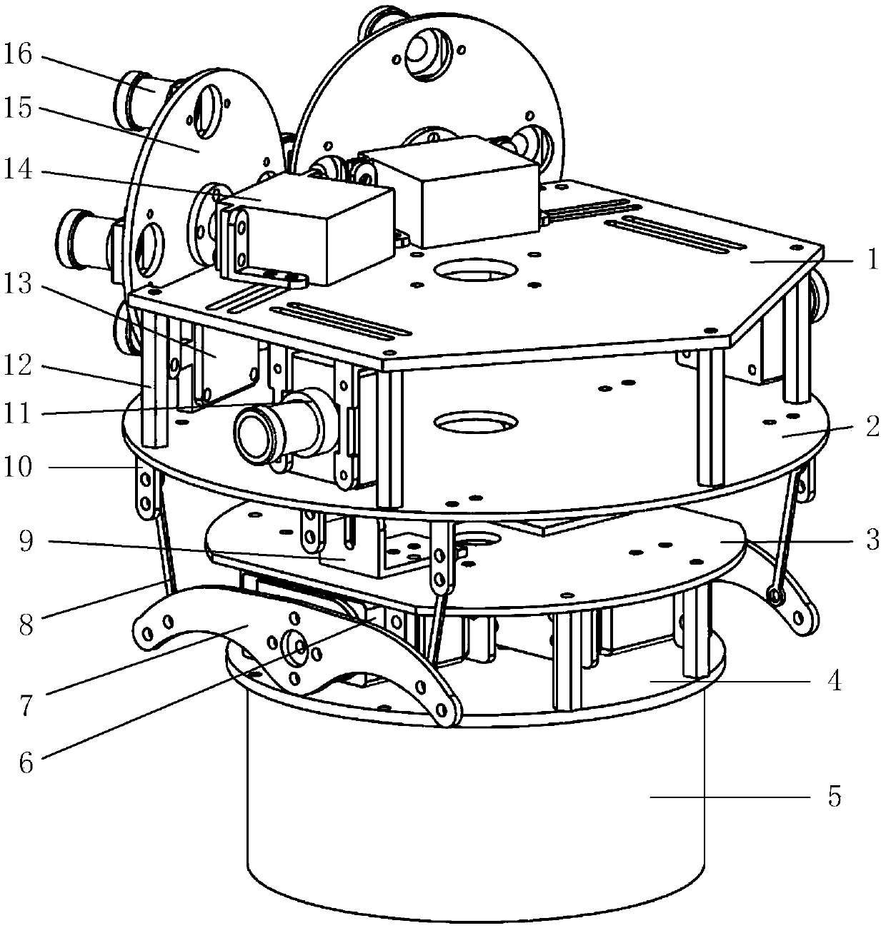 Resolution-transforming type eagle eye-mimic visual imaging device and imaging method thereof