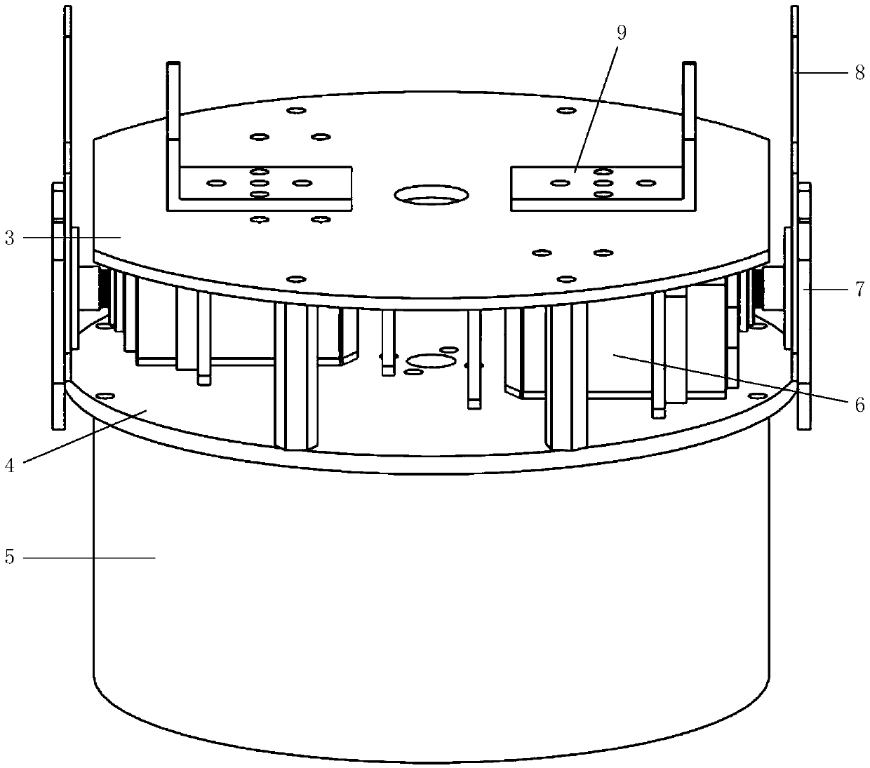 Resolution-transforming type eagle eye-mimic visual imaging device and imaging method thereof