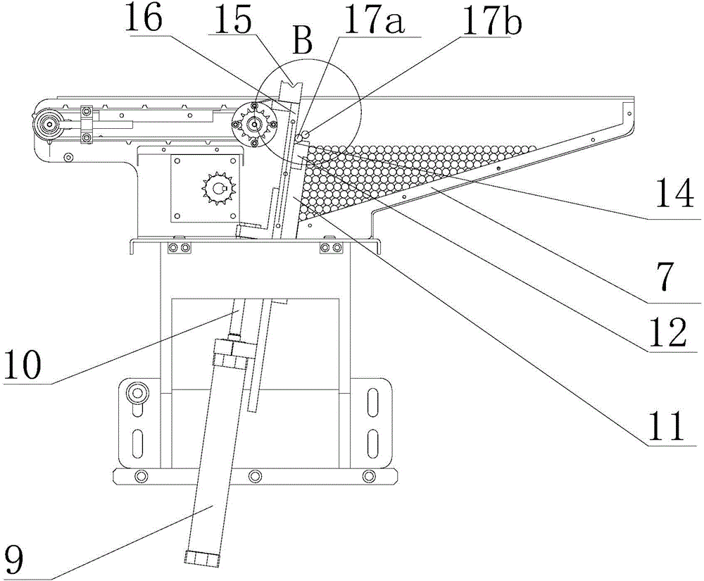 Mechanical arm clamp feeding and ejecting device