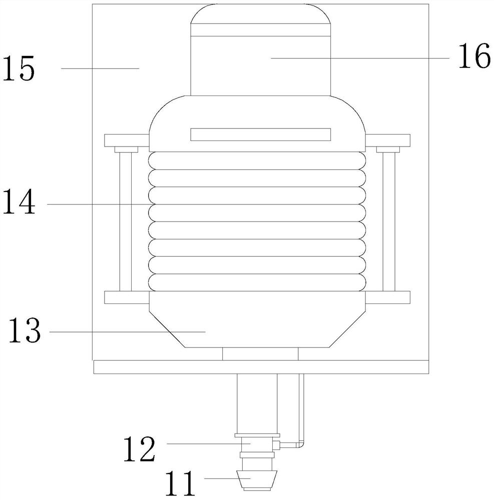 A split toilet steady flow water efficiency detection device