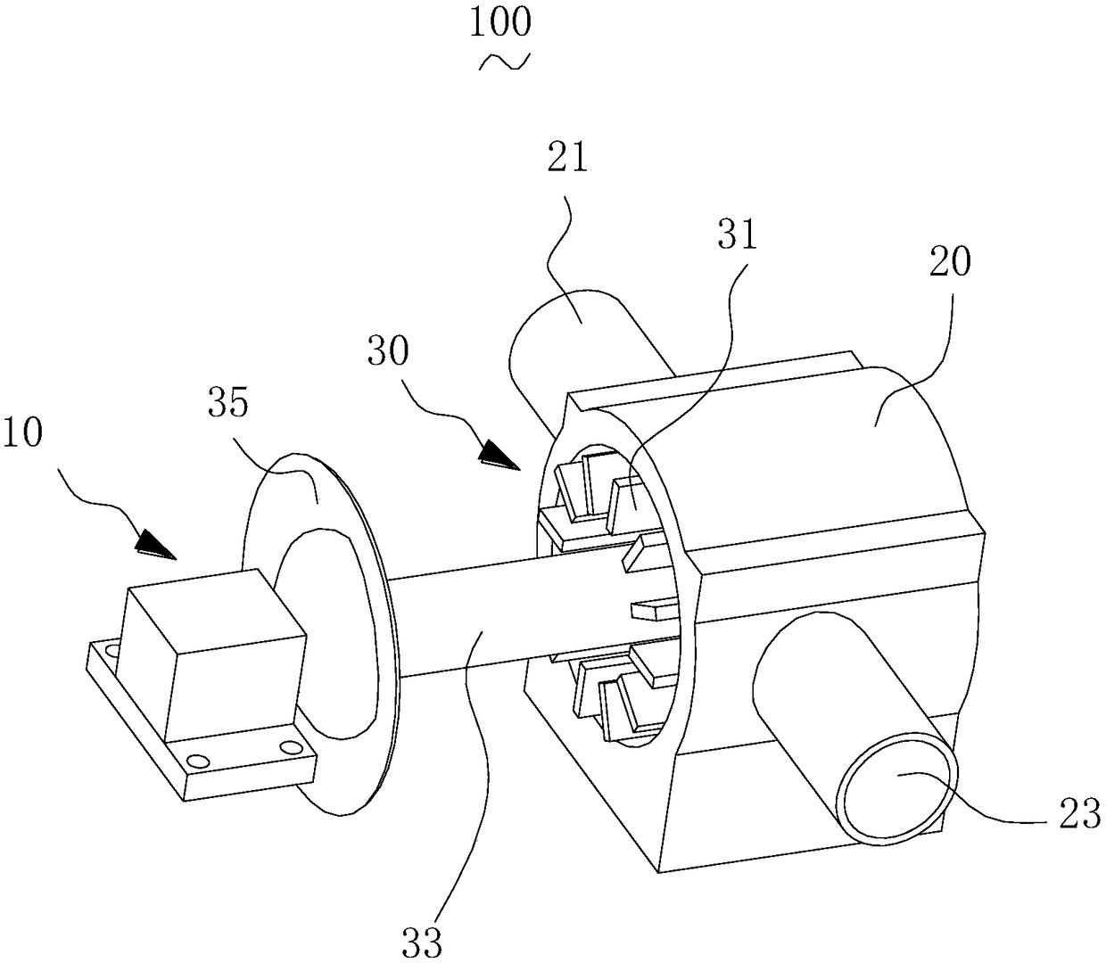 Rotor self-radiating system for pump