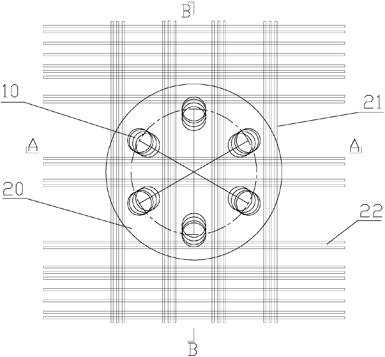 A Construction Technology of Rock-socketed Pile for Offshore Fan Foundation