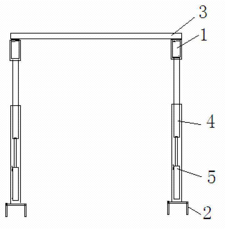 Driving face self-moving temporary support hydraulic support and support method thereof