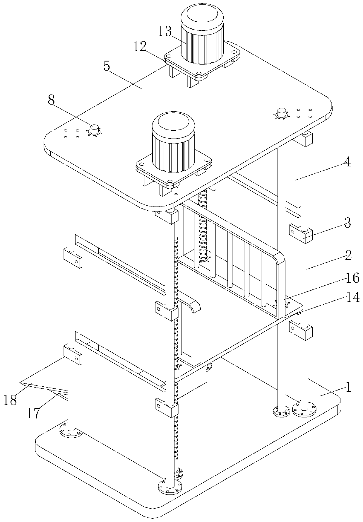 Economic applicability public lifting platform helping disabled