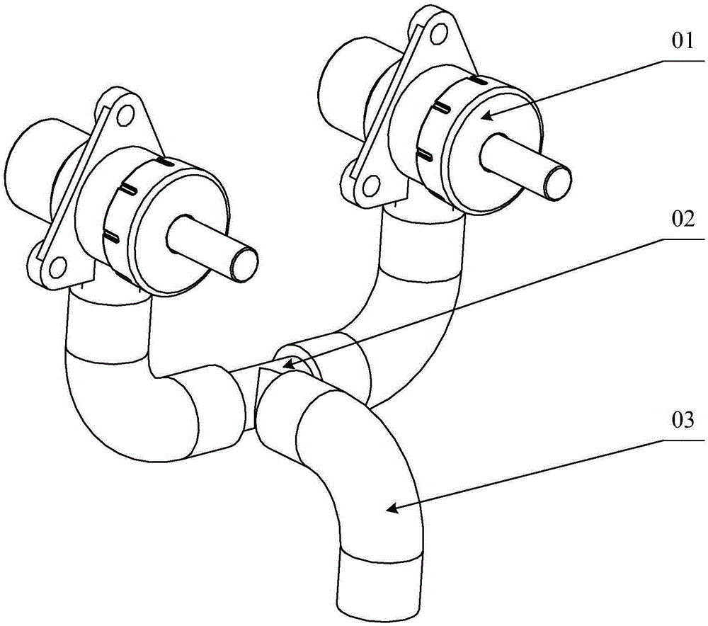 Pipeline machine, water outflow box and water outflow assembly