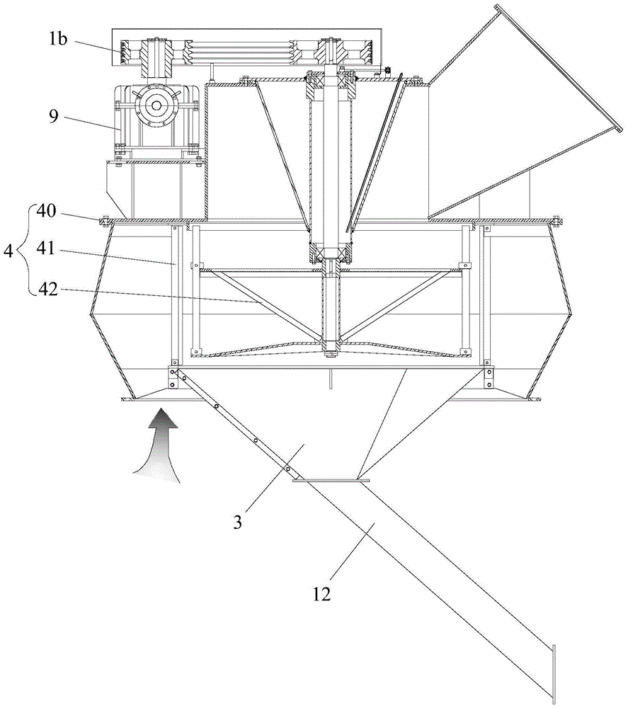 A high-efficiency powder removal and separation device for machine-made sand for construction