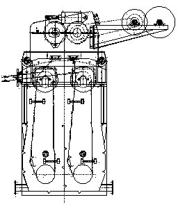 Rope-shaped desizing, scouring and bleaching combination machine