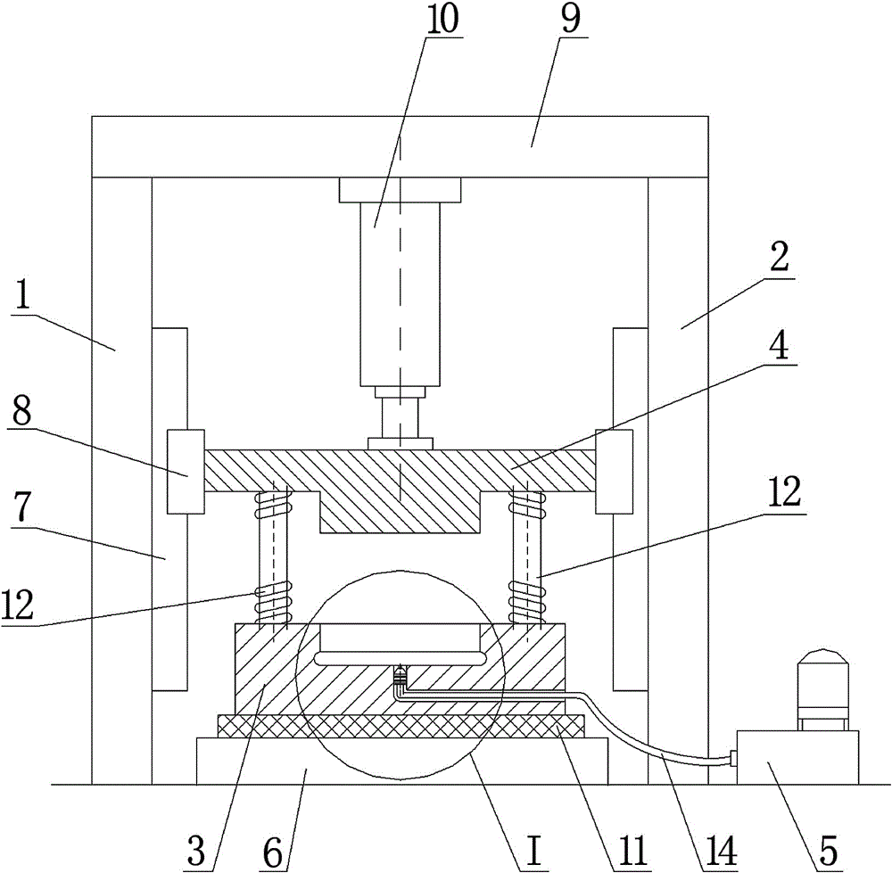 Die-cutting mold for easy-tear film on polypropylene infusion bag