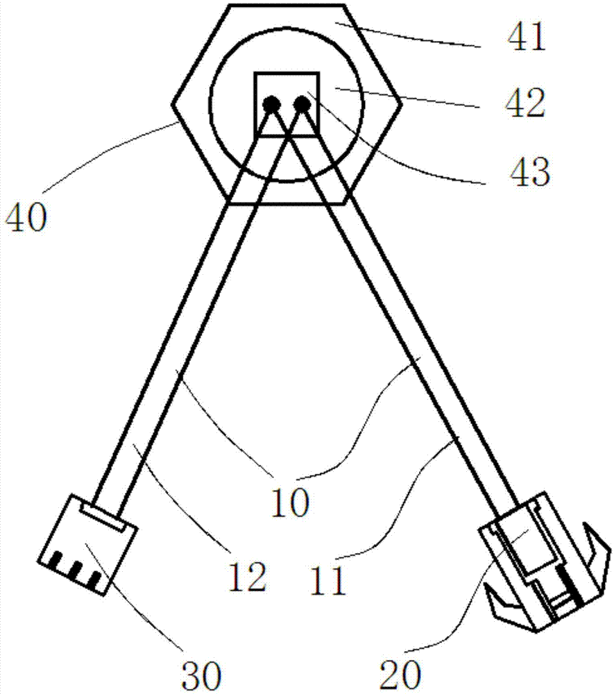 Alternating-current electrical connecting line and circuit board testing system