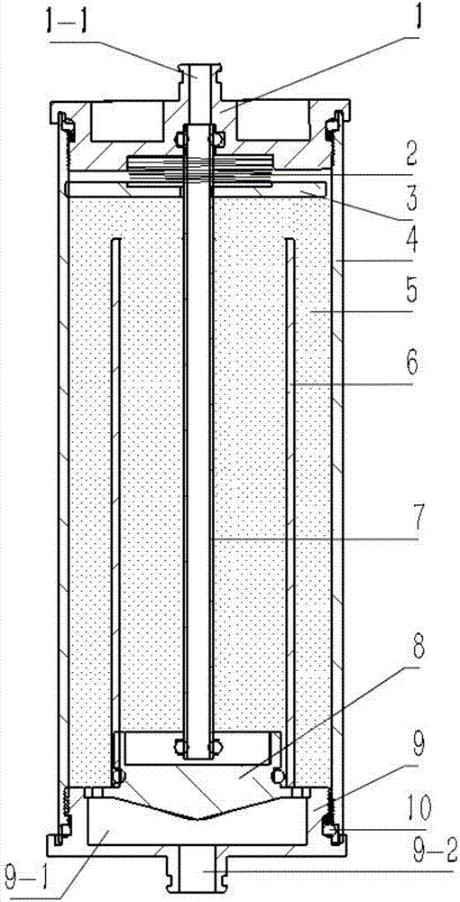 High-efficiency minitype molecular sieve tank