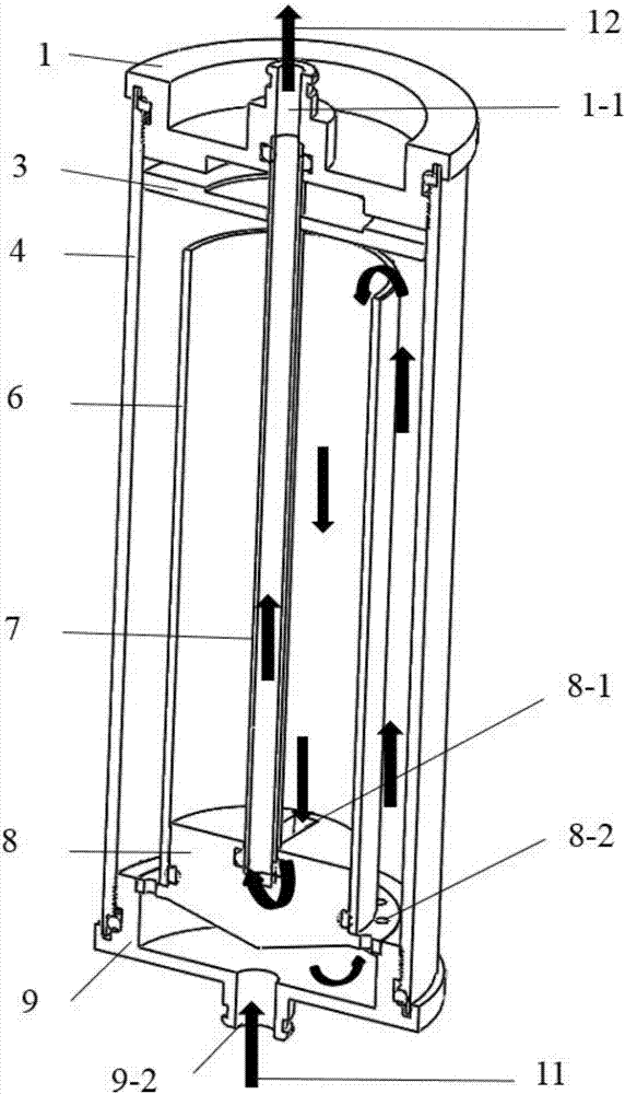 High-efficiency minitype molecular sieve tank