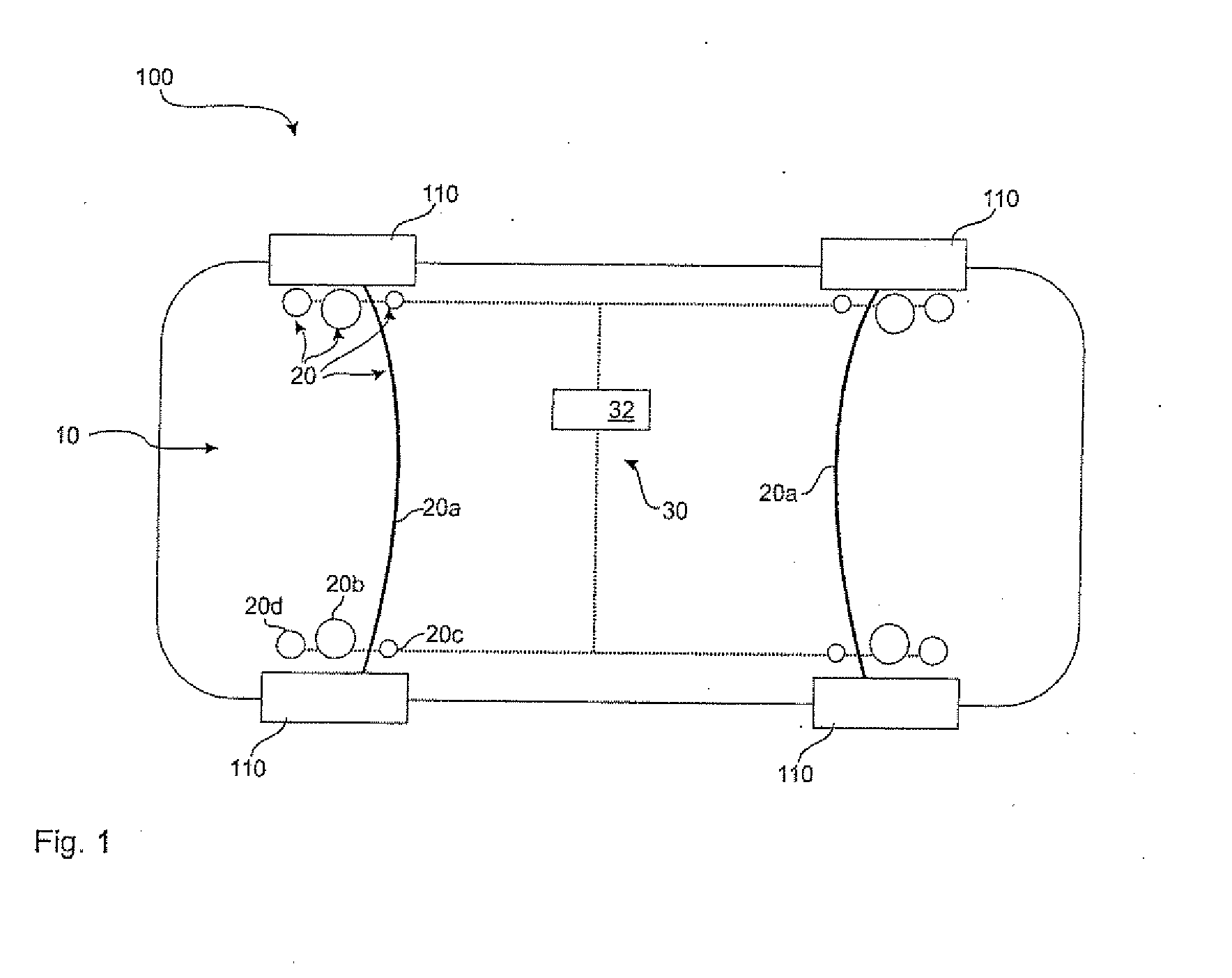 Method for controlling a vertical control system of a vehicle