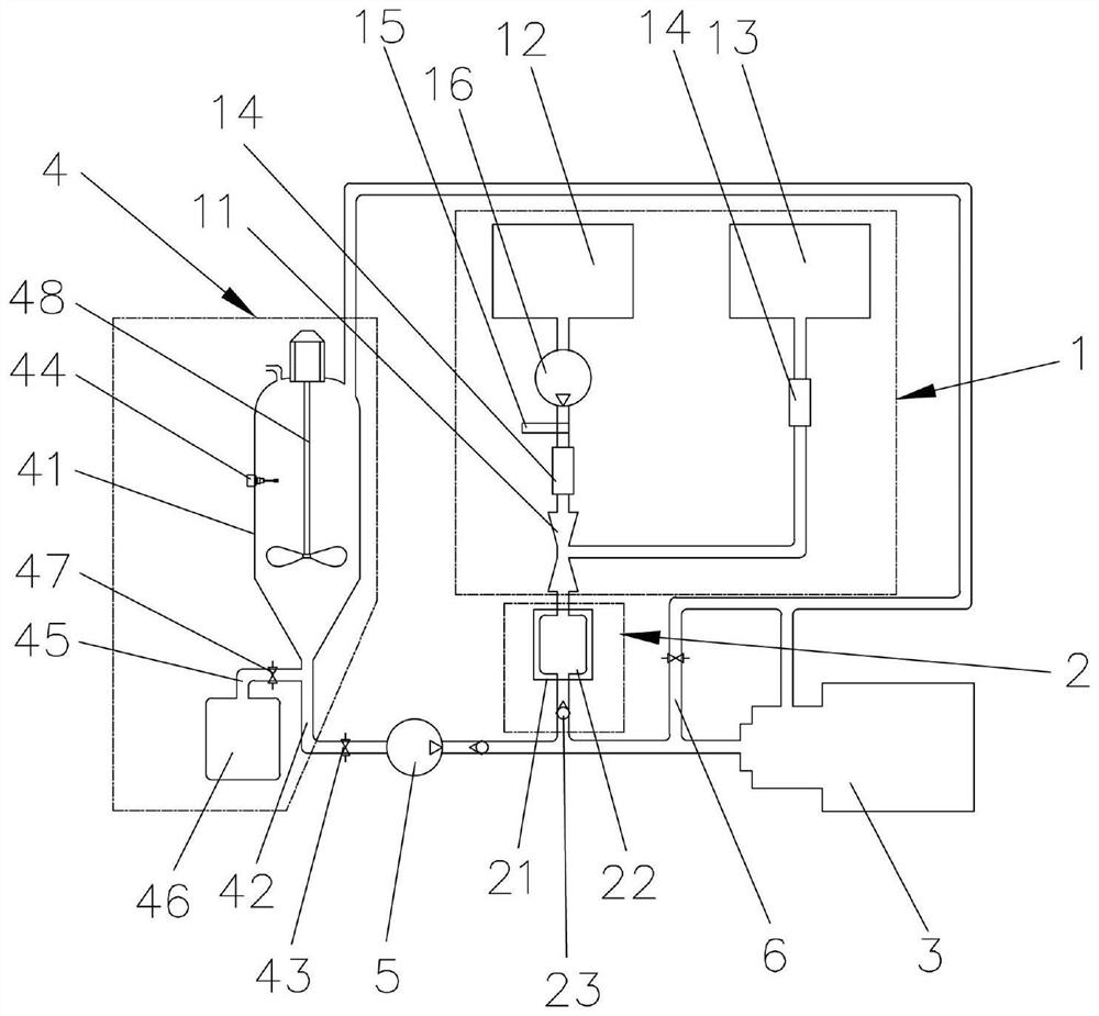 Production equipment, mixed precipitate prepared by using equipment, and method and application of mixed precipitate