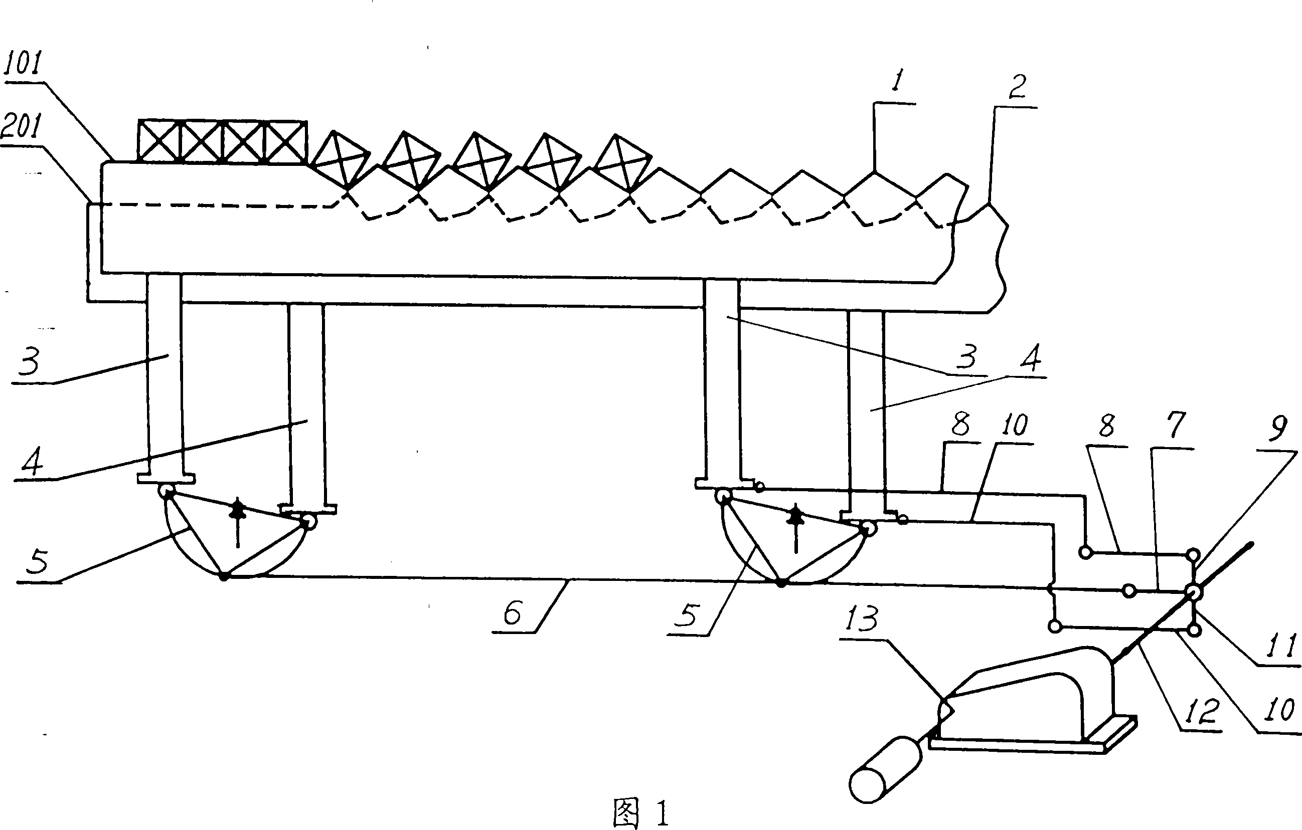 Straight tooth blank-feeding mechanism for square blank overturn cooling bed