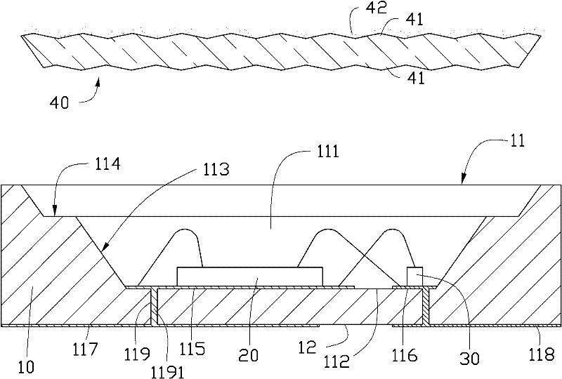 Light-emitting diode packaging structure